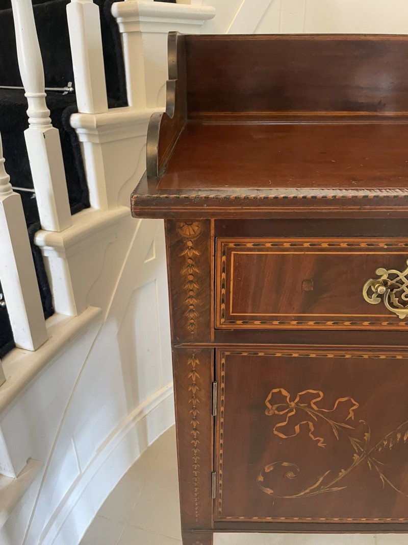 Magnificent Quality Large Antique George III Inlaid Mahogany Sideboard - Image 14